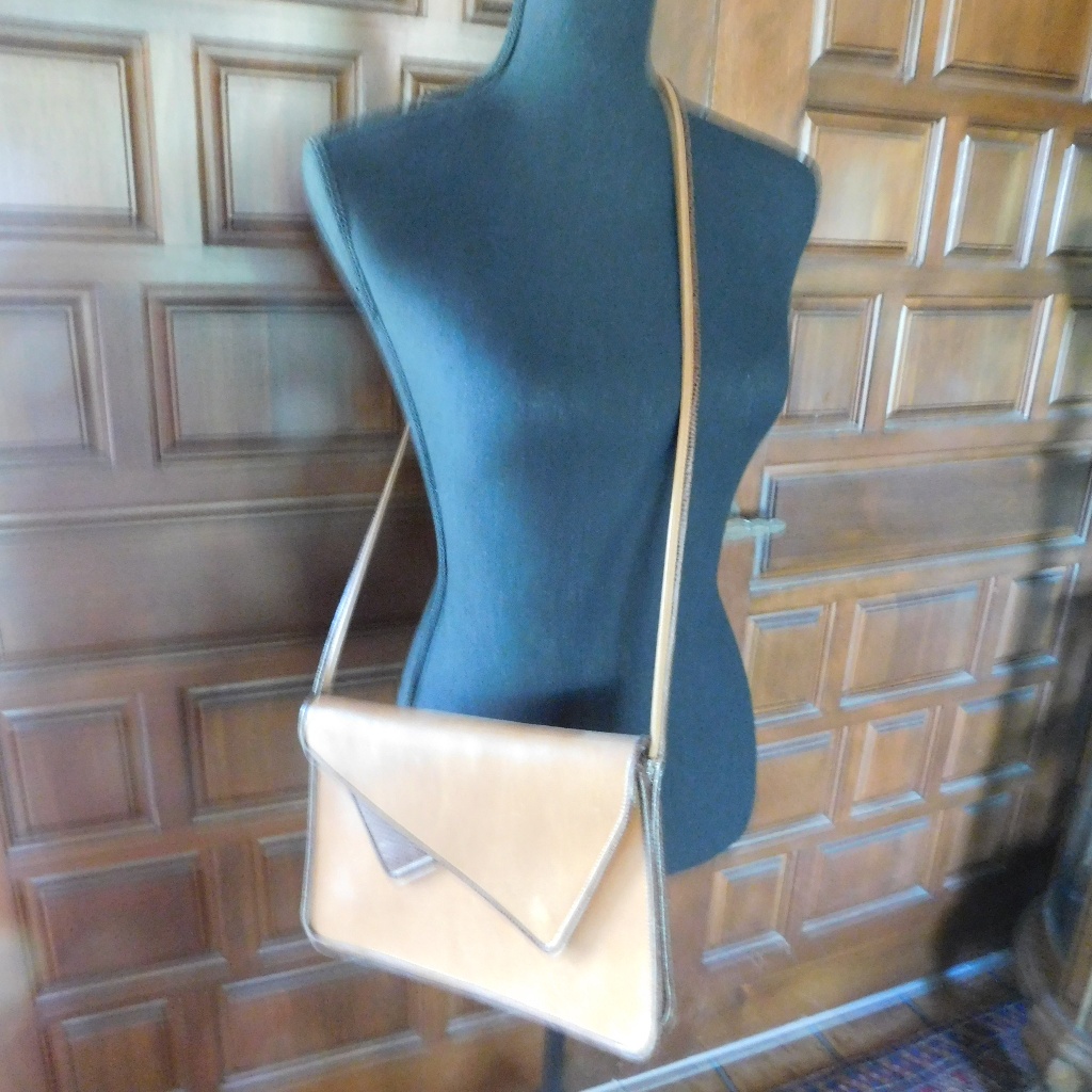 Custom Leather Hand Made Envelope Style Handbag